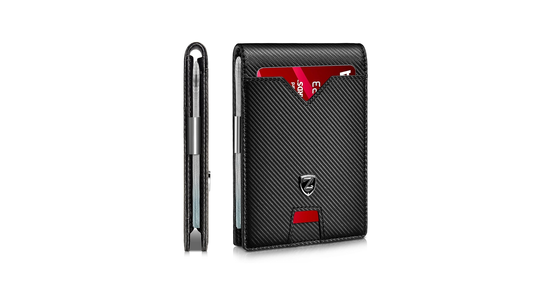 Amazon.com: Zitahli Slim Wallet for Men with Money Clip